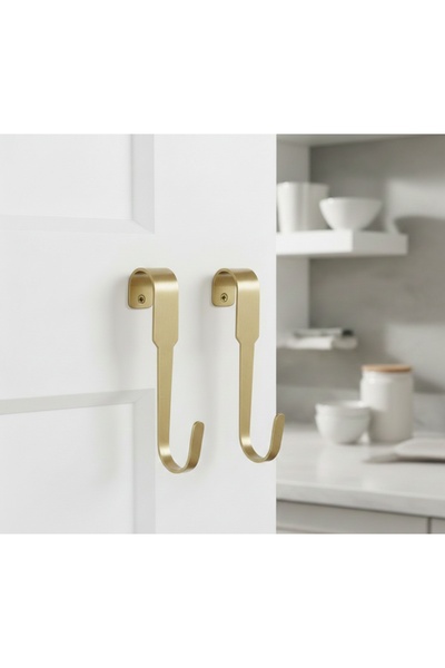 IKEA Γάντζοι 2 τεμαχίων Hultarp χρυσό χρώμα, γάντζος, χρυσός, 11 εκ., 2 τεμάχια