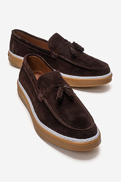 maximoda Piele nubuck autentică, talpă de culoare miere, pantofi din piele ti...