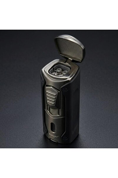 EURO Jet Dört Torch Gunmetal Pürmüz Puro Çakmağı