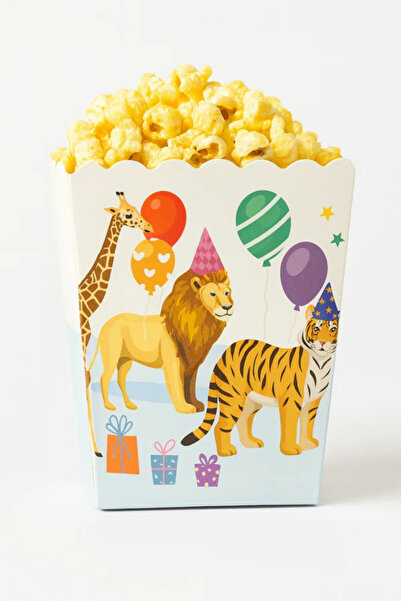 Le Mabelle Multicolored Safari Themed 8-Piece Corn Box