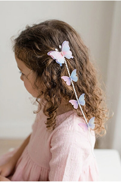 Katia&Bony Κλιπ μαλλιών με σχέδιο πετράδι και λιλά χρώμα "