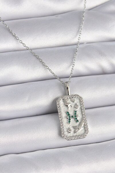 norsary 316L Steel Silver Color Chain Pisces Zodiac Sign Zircon Stone Women's...