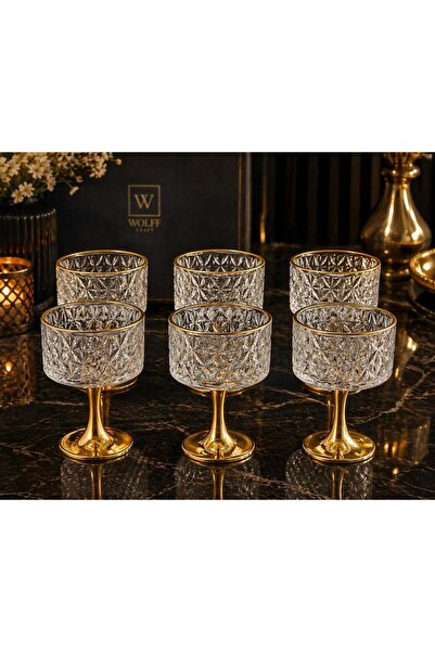 decovien Σετ 6 τεμαχίων με εξαιρετικά σχεδιασμένη χρυσή βάση, πιατάκι για λου...