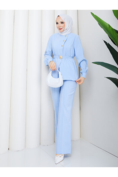 RACE FASHİON Σετ Χιτζάμπ με Αξεσουάρ: Πουκάμισο & Ραμμένο Παντελόνι RC9040