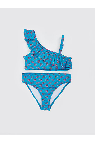 LC Waikiki Bikini floral pentru fete cu uscare rapidă și protecție UV