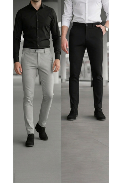 YXC Trend Maker Ανδρικό υφασμάτινο παντελόνι Slim Fit Lycra μέχρι τον αστράγα...