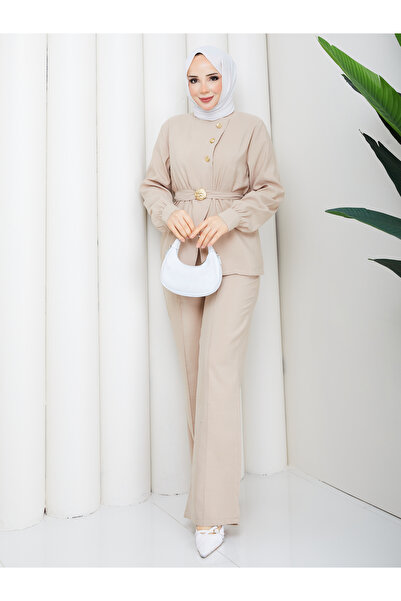 RACE FASHİON Σετ Χιτζάμπ με Αξεσουάρ: Πουκάμισο & Ραμμένο Παντελόνι RC9040