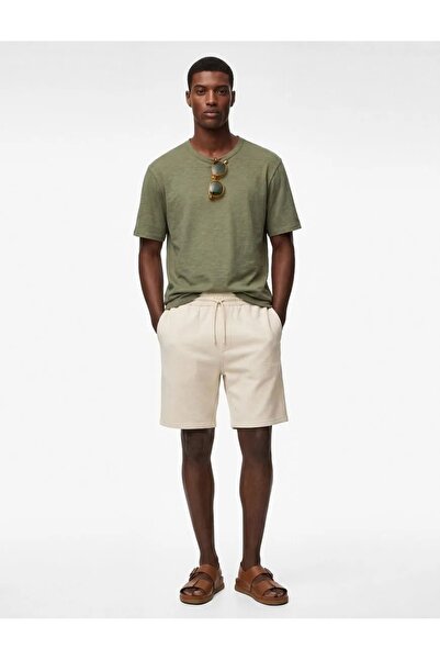 Koton Herren-Shorts aus gekämmter Baumwolle 6SAM40004MK