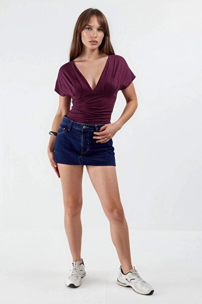 Hiccup Μπλούζα BUSEM με λεπτομέρεια δέσιμο στο λαιμό σε σχήμα V