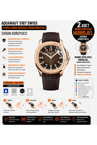 Astakos Patek Philippe Aquanaut 5167 Swiss Compatible Nano Shock Absorbing Un...