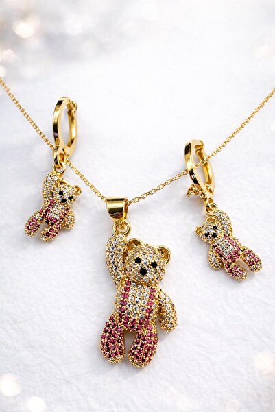 AndraRose Styles Σετ κολιέ και σκουλαρίκια Elara Glow