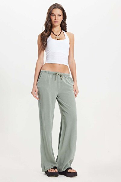 Tudors Γυναικείο παντελόνι Relax Fit Άνετη εφαρμογή 100% βαμβακερό, χαλαρή μέ...