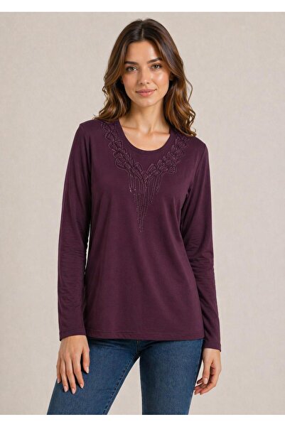 Kuraff Giyim ANNE BİSİKLET ΚΡΟΤΟΥΝΤΑ ΒΑΜΒΑΚΙΑ ΜΕ ΣΤΟΥΣΤΕΡΕΣ ΠΕΤΡΕΣ