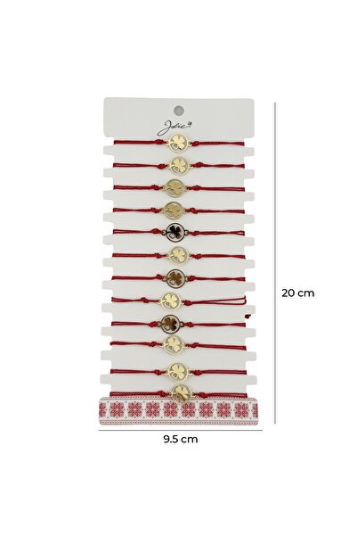 Flippy Βραχιόλι Martisor για Γυναίκες, Jolie, Σχέδιο Τριφυλλιού με Καρδιά σε ...