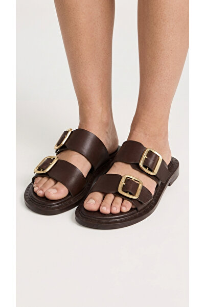 Lal Shoes & Bags Papuci de damă Pimenta cu cataramă dublă cu curele B4580