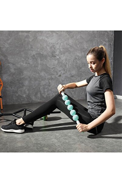 Zâna Casei Μπάρα Μασάζ Κύλινδρος Μασάζ - Ανάρρωση, Μπλε με Λαβές 53cm