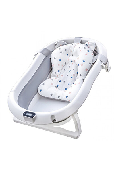 DealsReall ®   Μπανιέρα μωρού με μαξιλάρι, ψηφιακό θερμόμετρο, 75 x 45 x 22 ε...