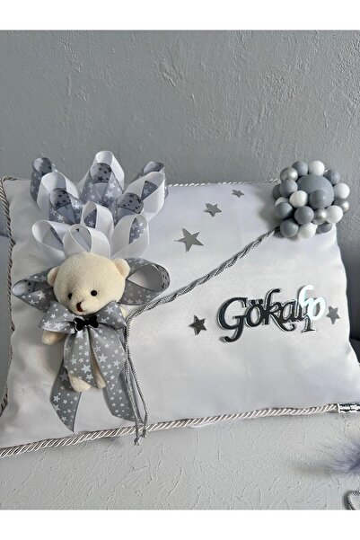 NERİMU Βρεφικό Μαξιλάρι Κοσμήματος - Γράφουμε το όποιο όνομα θέλετε