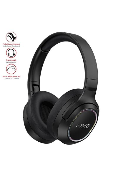 Zâna Casei Μαύρα Αναδιπλούμενα Ακουστικά Bluetooth RGB