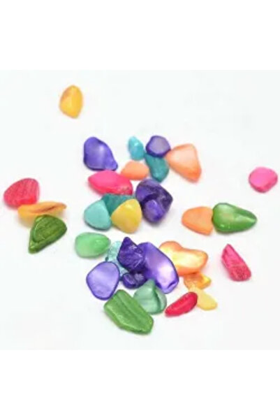GemSale Chipsuri sidef colorate negăurite 3-6mm ~50g