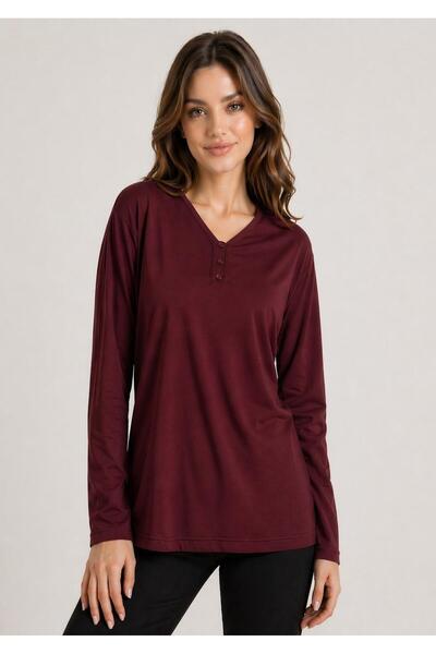 Kuraff Giyim ΜΠΛΟΥΖΑ ΜΕ ΛΟΥΡΑΚΙ ΣΕ ΣΧΗΜΑ V ΚΑΙ ΚΟΥΜΠΙΑ, ΕΠΟΧΙΑΚΗ, ΑΠΟ ΧΤΕΝΙΣΜ...