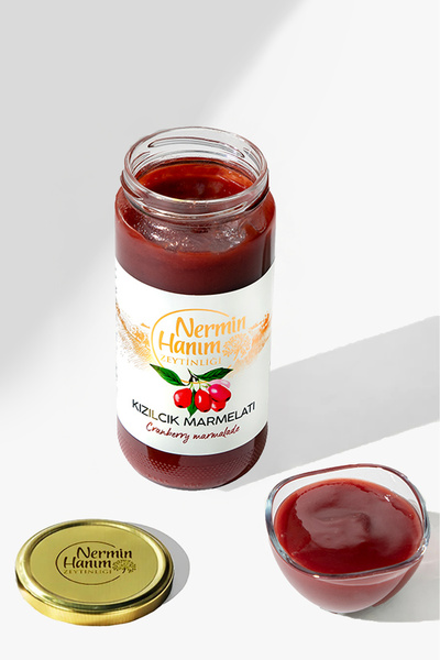 Nermin Hanım Zeytinliği Kızılcık Marmelatı (550gr)