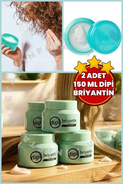 İnfeta 2 Adet X 150 ML Dipi Briyantin Saç Şekillendirici Yumuşatıcı Ve Parlak...