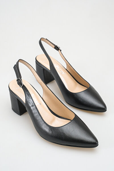 OBEN AYAKKABI Genuine Leather Women's Heeled Shoes 6 cm Comfortable Stylish Daily 0604