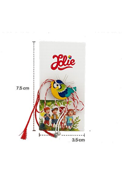 Flippy Καρφίτσα Martisor για Παιδιά, Jolie, Σχέδιο Πουλιού, Μεταλλική, 2 x 2 ...