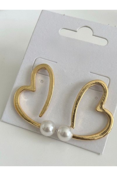 Filiya Heart earrings with pearls