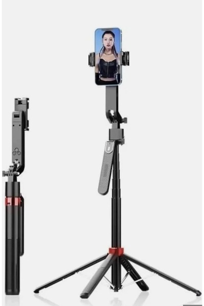 TOKQI Akıllı Yüz Takipli Selfie Çubuğu Q185 – Otomatik Döner Tripod ve Blueto...