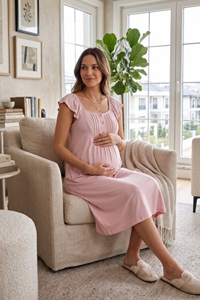 Miss Dünya Lissa Νυχτικό εγκυμοσύνης Nova Mom με λειτουργία θηλασμού, από μαλ...