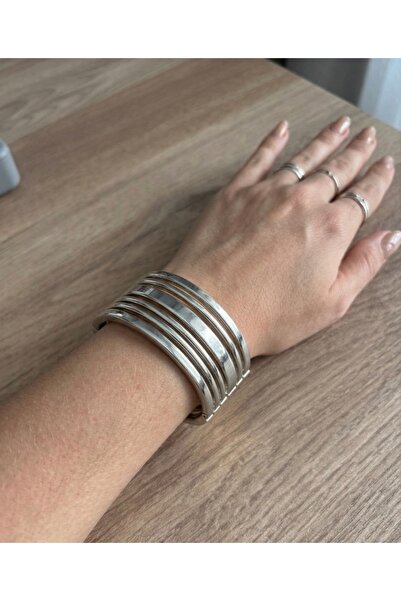 Store Çelik çok bantlı kelepçe bileklik / geniş cuff bileklik