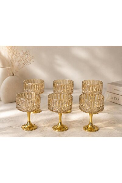 decovien Σετ 6 τεμαχίων με εξαιρετικά σχεδιασμένη χρυσή βάση, πιατάκι για λου...