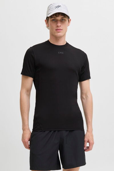 Jack & Jones Ανδρικό μπλουζάκι με στάμπα στο στήθος και λαιμόκοψη με μηδενική...