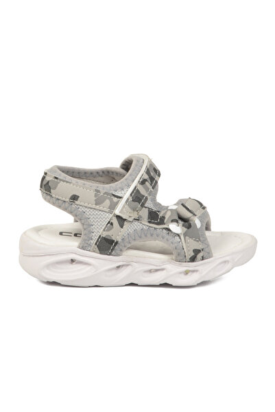 AYK'S صندل أطفال رمادي خفيف الوزن بنعل ComfortSole Sage B