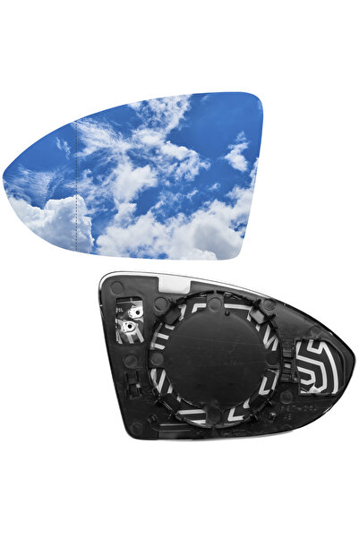 OEM Geam oglinda stanga incalzit sticla asferica, AWParts, VW Golf VII 2012-2...