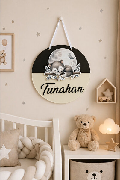Güler Kaligrafi Kişiye Özel Pleksi Bebek Odası Kapı Süsü Bebek Odası Duvar Sü...