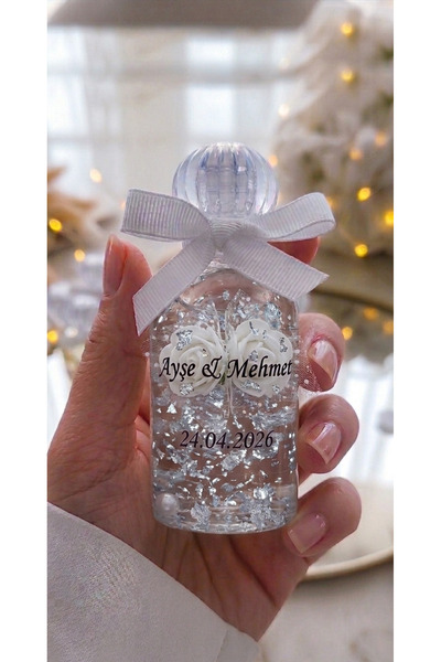 bubuatilaer Kişiye Özel ,nişan, düğün, nikahHediyeliği - 50 ml Kolonya Şişesi...