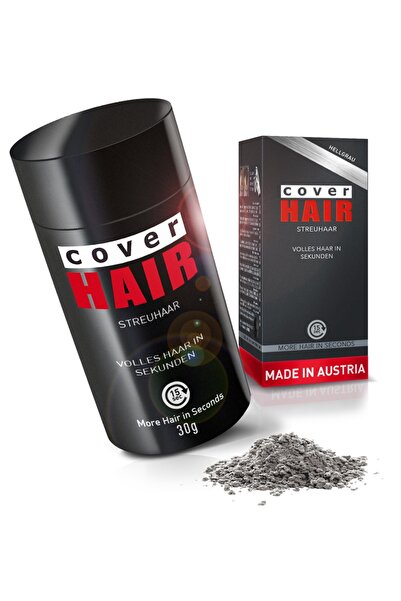 Cover Hair Açık Gri Saç Fiberi 30 Gram Dolgunlaştırıcı Kellik Kapatıcı Toz (T...