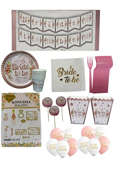 CAVAŞ sun hat مجموعة تزيين الحفلات الفاخرة لـ Bride To Be تتسع لـ 16 شخصًا - ...