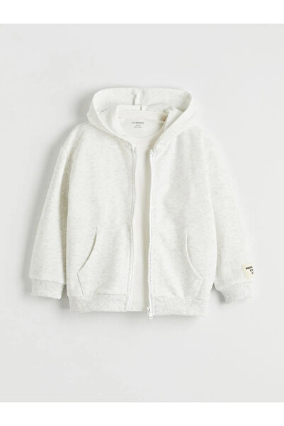 LC Waikiki White Boys' T-Shirt, Pants and Cardigan Set