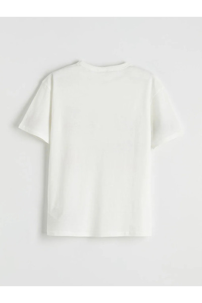 LC Waikiki Λευκό μπλουζάκι για αγόρια με στάμπα Stumble Guys