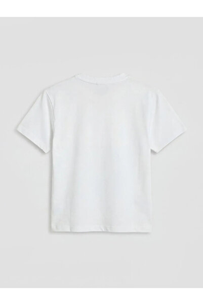 LC Waikiki Κόκκινο μπλουζάκι για αγόρια με λαιμόκοψη ποδηλάτου, σετ 3 τεμαχίων