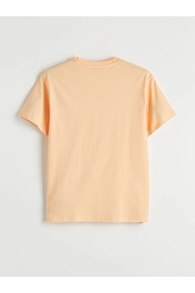 LC Waikiki Γυναικείο μπλουζάκι Mercan Casablanca με στάμπα