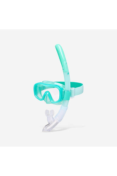 Children's Snorkel Mask Set - Green - 100