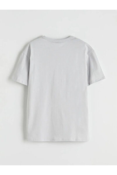 LC Waikiki Γκρι μπλουζάκι για αγόρια με στάμπα PlayStation