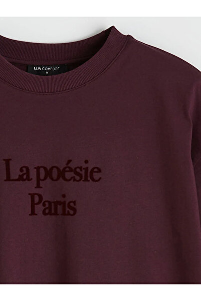 LC Waikiki Γυναικείο μπλουζάκι με στάμπα Paris, με λαιμόκοψη ποδηλάτου, σε χρ...