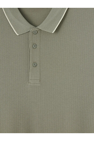 LC Waikiki Tricou gri pentru bărbați cu gât polo