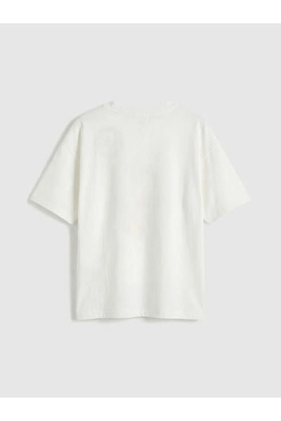 LC Waikiki Tricou cu imprimeu alb pentru baieti